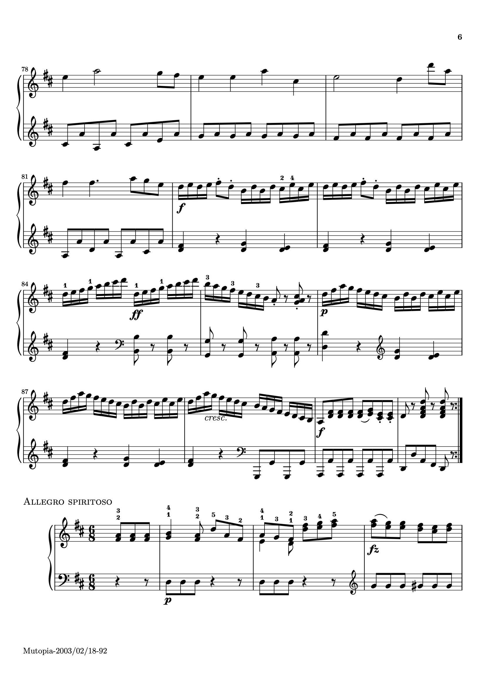 Sonatina Op. 36, No. 6 sheet music — Movement II