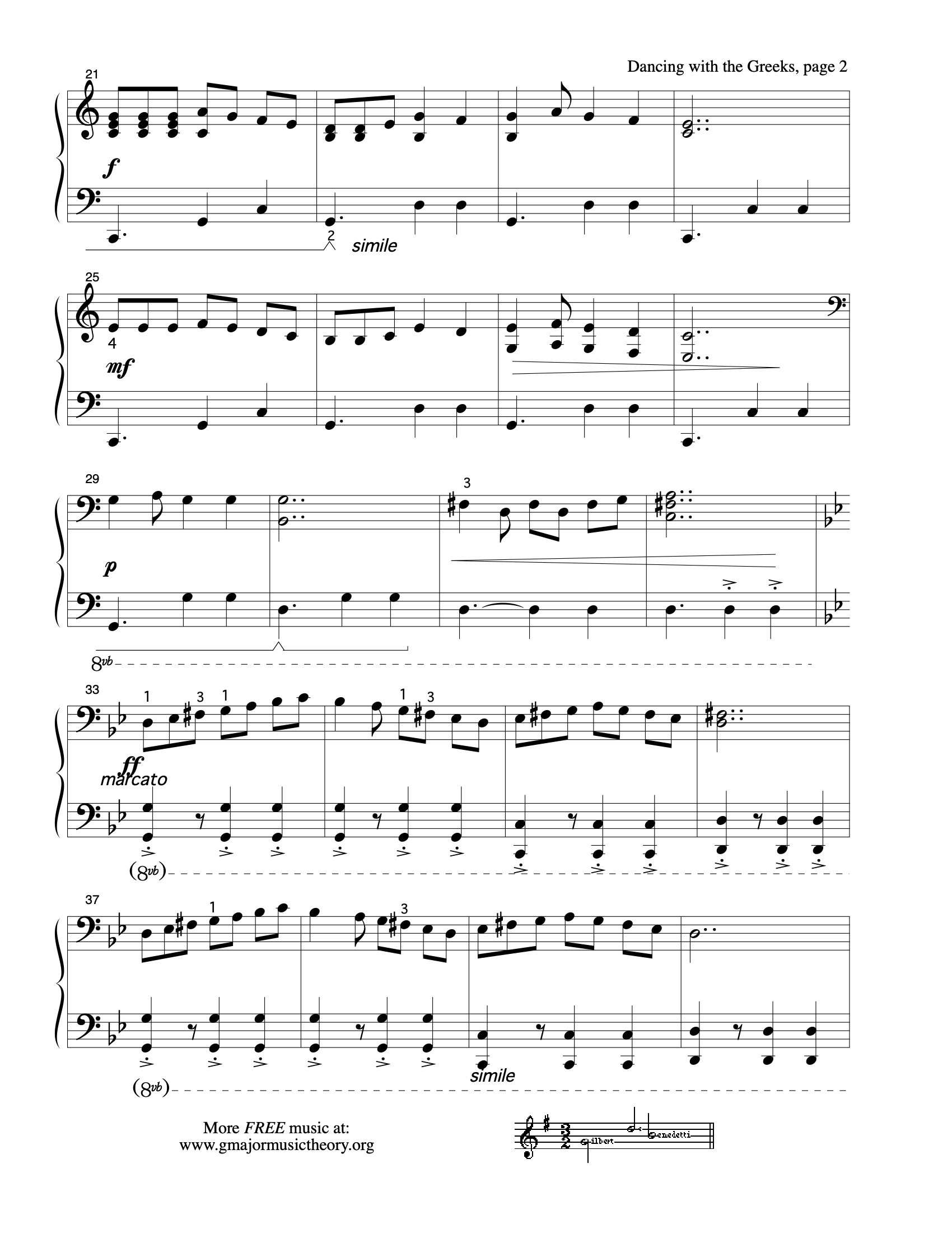 Greek Festival sheet music — page 2