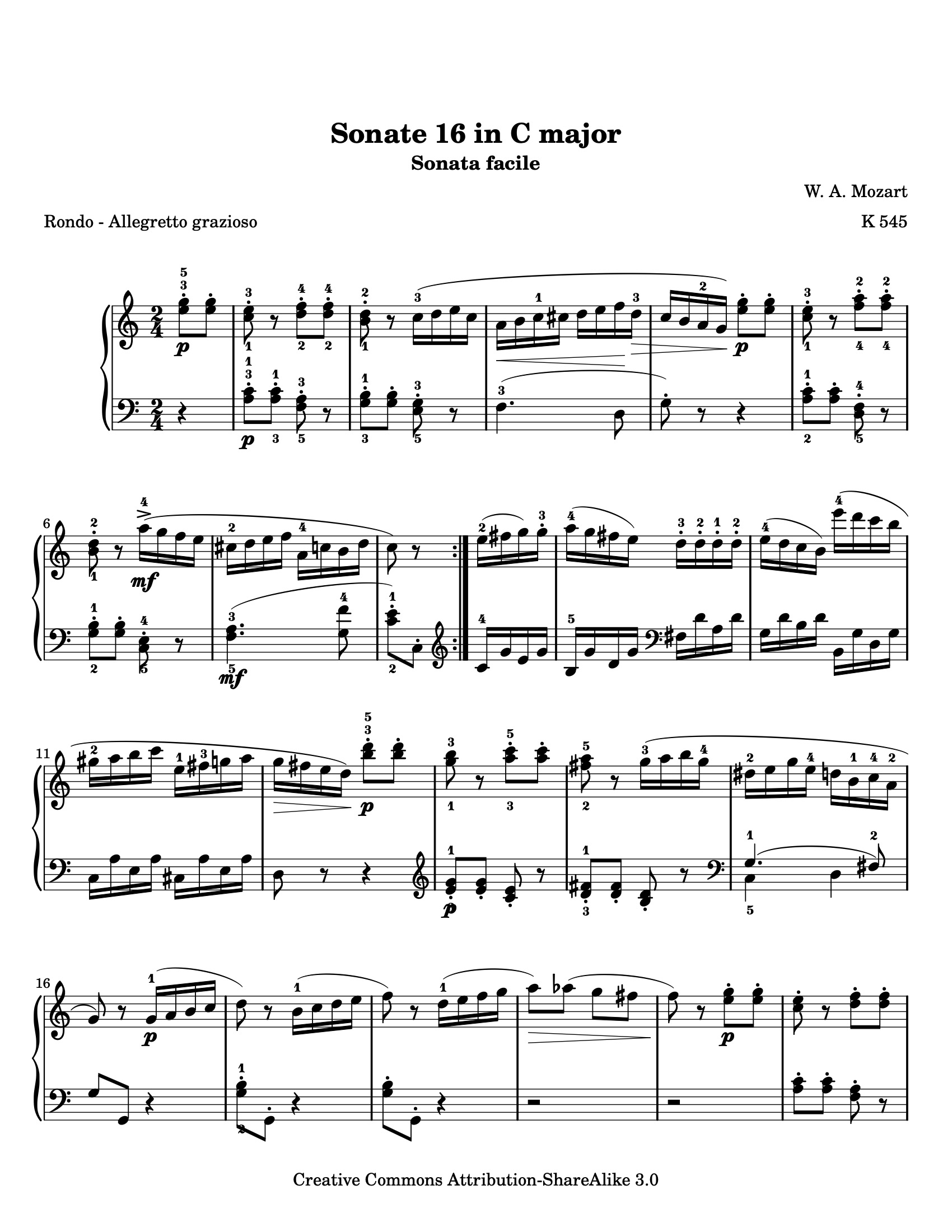 Sonata K. 545 in C sheet music — Movement III